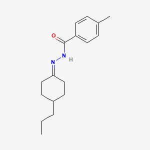 molecular formula C17H24N2O B10929435 4-Methyl-benzoic acid (4-propyl-cyclohexylidene)-hydrazide 