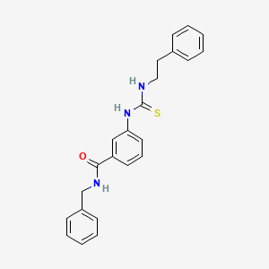 N-benzyl-3-{[(2-phenylethyl)carbamothioyl]amino}benzamide