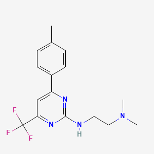 N,N-dimethyl-N'-[4-(4-methylphenyl)-6-(trifluoromethyl)pyrimidin-2-yl]ethane-1,2-diamine