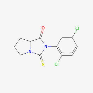 2-(2,5-dichlorophenyl)-3-thioxohexahydro-1H-pyrrolo[1,2-c]imidazol-1-one