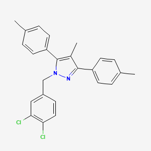 1-(3,4-dichlorobenzyl)-4-methyl-3,5-bis(4-methylphenyl)-1H-pyrazole