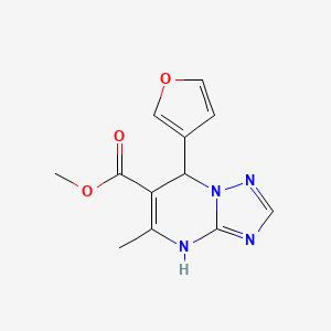 Methyl 7-(furan-3-yl)-5-methyl-4,7-dihydro[1,2,4]triazolo[1,5-a]pyrimidine-6-carboxylate