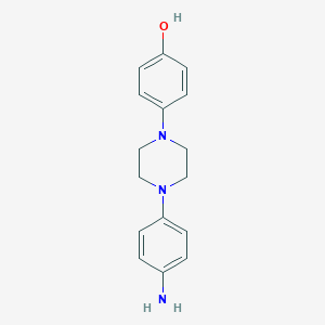 molecular formula C16H19N3O B109296 1-(4-氨基苯基)-4-(4-羟基苯基)哌嗪 CAS No. 74853-08-0