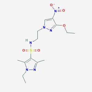 N-[2-(3-ethoxy-4-nitro-1H-pyrazol-1-yl)ethyl]-1-ethyl-3,5-dimethyl-1H-pyrazole-4-sulfonamide