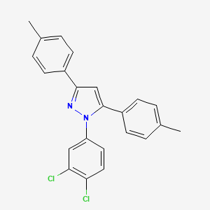 1-(3,4-dichlorophenyl)-3,5-bis(4-methylphenyl)-1H-pyrazole