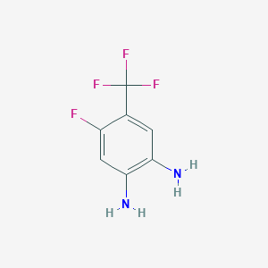molecular formula C7H6F4N2 B109297 4-Fluoro-5-(trifluoromethyl)benzene-1,2-diamine CAS No. 179062-06-7