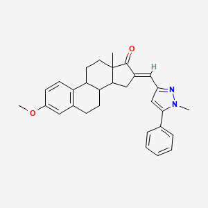 (16E)-3-methoxy-16-[(1-methyl-5-phenyl-1H-pyrazol-3-yl)methylidene]estra-1,3,5(10)-trien-17-one