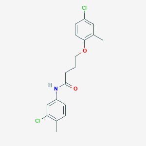 4-(4-chloro-2-methylphenoxy)-N-(3-chloro-4-methylphenyl)butanamide