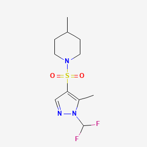 1-{[1-(difluoromethyl)-5-methyl-1H-pyrazol-4-yl]sulfonyl}-4-methylpiperidine