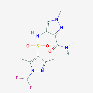 4-({[1-(difluoromethyl)-3,5-dimethyl-1H-pyrazol-4-yl]sulfonyl}amino)-N,1-dimethyl-1H-pyrazole-3-carboxamide