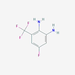 molecular formula C7H6F4N2 B109298 5-氟-3-(三氟甲基)苯-1,2-二胺 CAS No. 179062-02-3