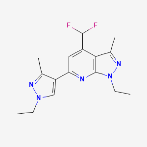 4-(difluoromethyl)-1-ethyl-6-(1-ethyl-3-methyl-1H-pyrazol-4-yl)-3-methyl-1H-pyrazolo[3,4-b]pyridine