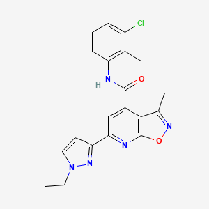 N-(3-chloro-2-methylphenyl)-6-(1-ethyl-1H-pyrazol-3-yl)-3-methyl[1,2]oxazolo[5,4-b]pyridine-4-carboxamide