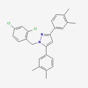 1-(2,4-dichlorobenzyl)-3,5-bis(3,4-dimethylphenyl)-1H-pyrazole