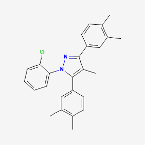 1-(2-chlorophenyl)-3,5-bis(3,4-dimethylphenyl)-4-methyl-1H-pyrazole