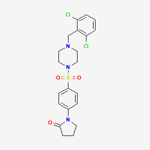 1-(4-{[4-(2,6-Dichlorobenzyl)piperazin-1-yl]sulfonyl}phenyl)pyrrolidin-2-one