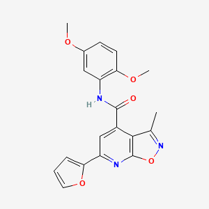 N-(2,5-dimethoxyphenyl)-6-(furan-2-yl)-3-methyl[1,2]oxazolo[5,4-b]pyridine-4-carboxamide