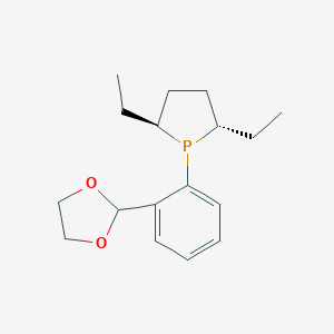 molecular formula C17H25O2P B109301 2-[2-[(2S,5S)-2,5-diethylphospholan-1-yl]phenyl]-1,3-dioxolane CAS No. 1314246-02-0