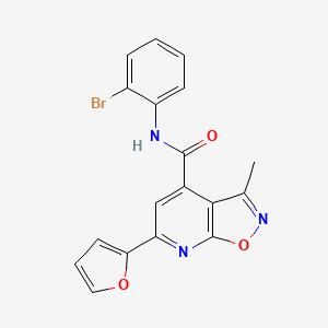 N-(2-bromophenyl)-6-(furan-2-yl)-3-methyl[1,2]oxazolo[5,4-b]pyridine-4-carboxamide