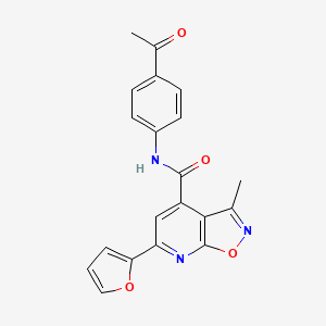 N-(4-acetylphenyl)-6-(furan-2-yl)-3-methyl[1,2]oxazolo[5,4-b]pyridine-4-carboxamide