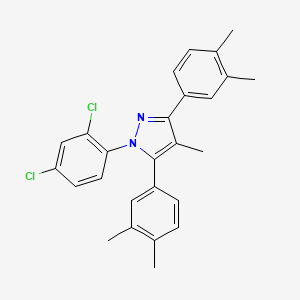 1-(2,4-dichlorophenyl)-3,5-bis(3,4-dimethylphenyl)-4-methyl-1H-pyrazole