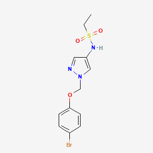 N-{1-[(4-bromophenoxy)methyl]-1H-pyrazol-4-yl}ethanesulfonamide