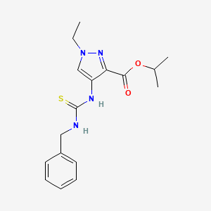 propan-2-yl 4-[(benzylcarbamothioyl)amino]-1-ethyl-1H-pyrazole-3-carboxylate