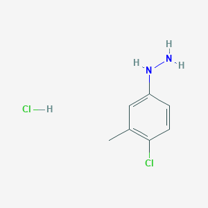 molecular formula C7H10Cl2N2 B109305 (4-氯-3-甲基苯基)肼盐酸盐 CAS No. 221687-08-7