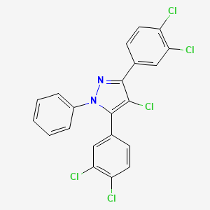 4-chloro-3,5-bis(3,4-dichlorophenyl)-1-phenyl-1H-pyrazole