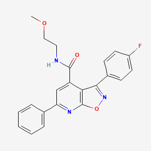 3-(4-fluorophenyl)-N-(2-methoxyethyl)-6-phenyl[1,2]oxazolo[5,4-b]pyridine-4-carboxamide