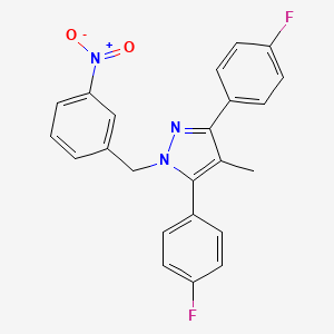 3,5-bis(4-fluorophenyl)-4-methyl-1-(3-nitrobenzyl)-1H-pyrazole