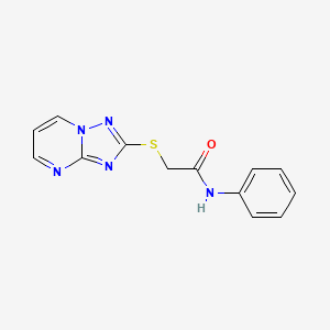 N-phenyl-2-([1,2,4]triazolo[1,5-a]pyrimidin-2-ylsulfanyl)acetamide