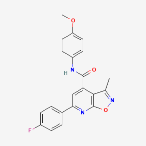 6-(4-fluorophenyl)-N-(4-methoxyphenyl)-3-methyl[1,2]oxazolo[5,4-b]pyridine-4-carboxamide