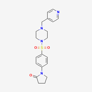 1-(4-{[4-(Pyridin-4-ylmethyl)piperazin-1-yl]sulfonyl}phenyl)pyrrolidin-2-one