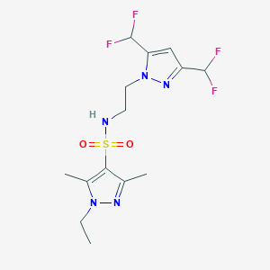 N-{2-[3,5-bis(difluoromethyl)-1H-pyrazol-1-yl]ethyl}-1-ethyl-3,5-dimethyl-1H-pyrazole-4-sulfonamide