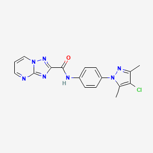 N-[4-(4-chloro-3,5-dimethyl-1H-pyrazol-1-yl)phenyl][1,2,4]triazolo[1,5-a]pyrimidine-2-carboxamide