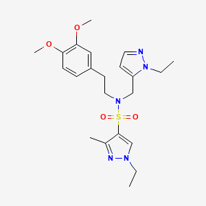 N-[2-(3,4-dimethoxyphenyl)ethyl]-1-ethyl-N-[(1-ethyl-1H-pyrazol-5-yl)methyl]-3-methyl-1H-pyrazole-4-sulfonamide