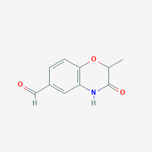 molecular formula C10H9NO3 B109310 2-甲基-3-氧代-3,4-二氢-2H-苯并[b][1,4]噁嗪-6-甲醛 CAS No. 221311-44-0