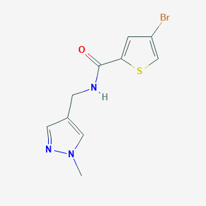 molecular formula C10H10BrN3OS B10931036 4-bromo-N-[(1-methyl-1H-pyrazol-4-yl)methyl]thiophene-2-carboxamide 