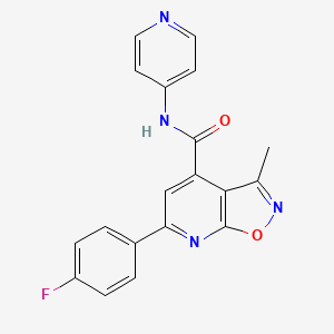 6-(4-fluorophenyl)-3-methyl-N-(pyridin-4-yl)[1,2]oxazolo[5,4-b]pyridine-4-carboxamide