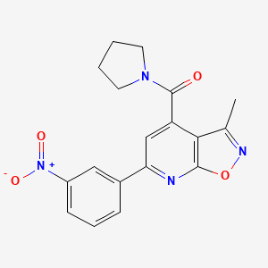 [3-Methyl-6-(3-nitrophenyl)[1,2]oxazolo[5,4-b]pyridin-4-yl](pyrrolidin-1-yl)methanone