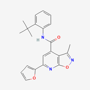 N-(2-tert-butylphenyl)-6-(furan-2-yl)-3-methyl[1,2]oxazolo[5,4-b]pyridine-4-carboxamide