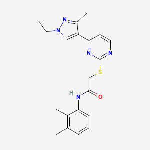 N-(2,3-dimethylphenyl)-2-{[4-(1-ethyl-3-methyl-1H-pyrazol-4-yl)pyrimidin-2-yl]sulfanyl}acetamide