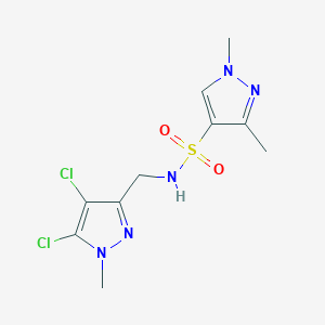 N-[(4,5-dichloro-1-methyl-1H-pyrazol-3-yl)methyl]-1,3-dimethyl-1H-pyrazole-4-sulfonamide