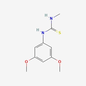 molecular formula C10H14N2O2S B10931370 1-(3,5-Dimethoxyphenyl)-3-methylthiourea 