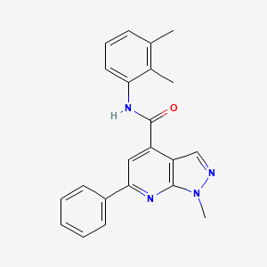 molecular formula C22H20N4O B10931415 N-(2,3-dimethylphenyl)-1-methyl-6-phenyl-1H-pyrazolo[3,4-b]pyridine-4-carboxamide 