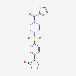 1-(4-{[4-(Thiophen-2-ylcarbonyl)piperazin-1-yl]sulfonyl}phenyl)pyrrolidin-2-one