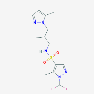 1-(difluoromethyl)-5-methyl-N-[2-methyl-3-(5-methyl-1H-pyrazol-1-yl)propyl]-1H-pyrazole-4-sulfonamide