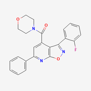 molecular formula C23H18FN3O3 B10931475 [3-(2-Fluorophenyl)-6-phenyl[1,2]oxazolo[5,4-b]pyridin-4-yl](morpholin-4-yl)methanone 