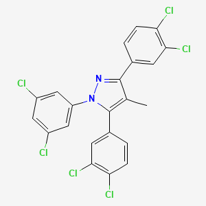 3,5-bis(3,4-dichlorophenyl)-1-(3,5-dichlorophenyl)-4-methyl-1H-pyrazole